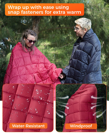 KingCamp nylon-shell-waterproof shield offers wind protection at campsites.