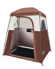 KingCamp oversize privacy shower tent mesh windows provide airflow while preserving privacy