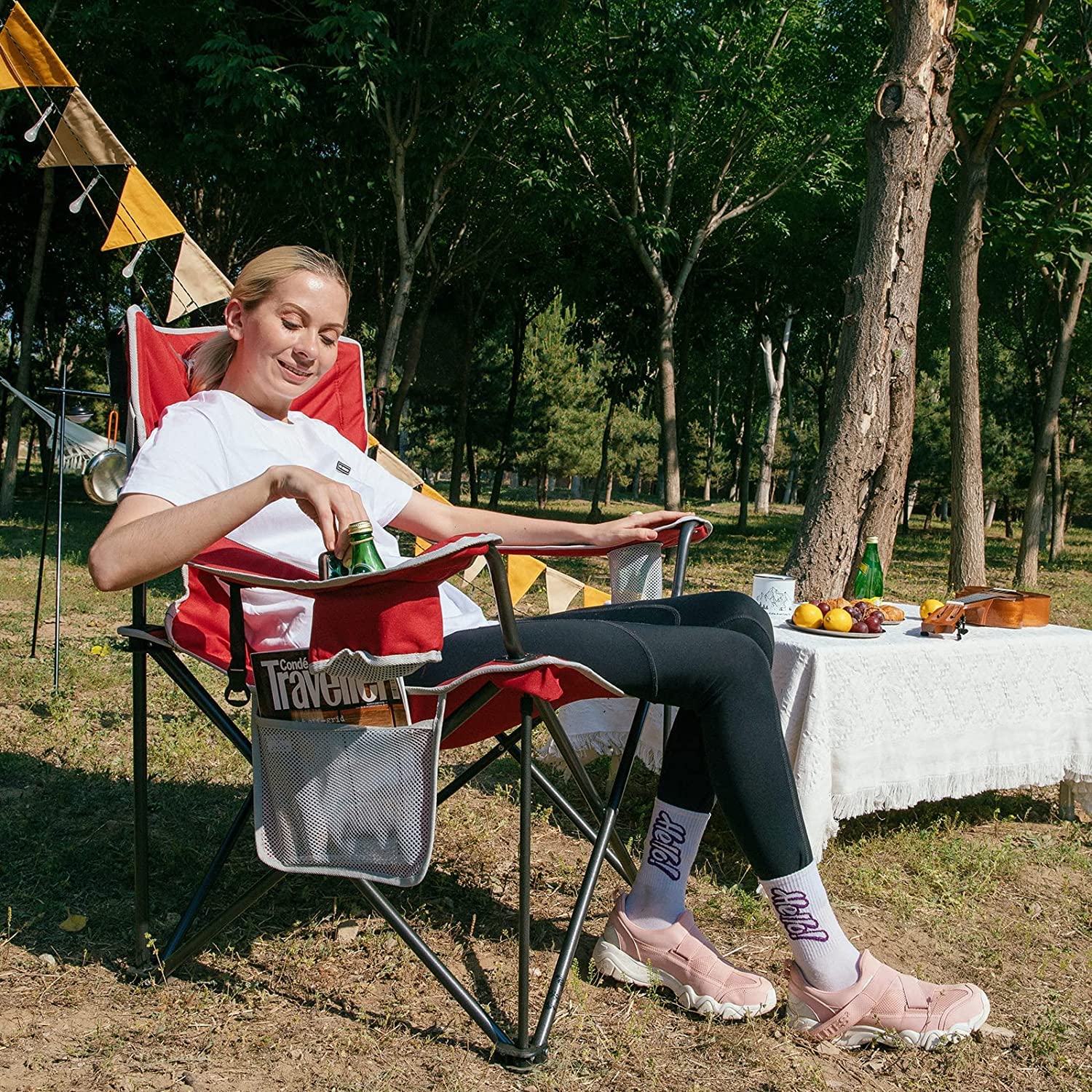 KingCamp oversized-chair-carry-bag-shoulder-strap for easy transport.