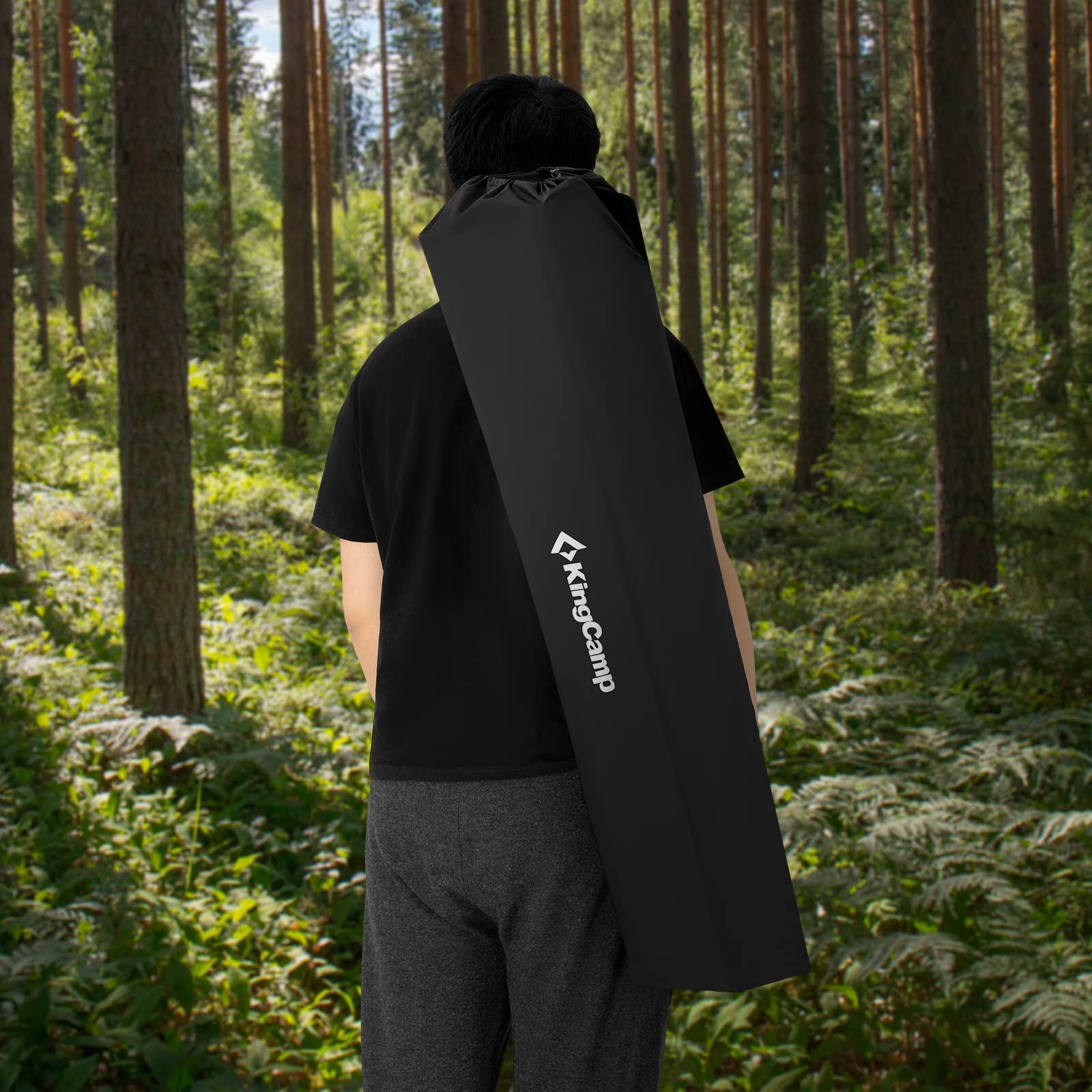 KingCamp oversized folding chair includes carry bag for convenient setup anywhere.