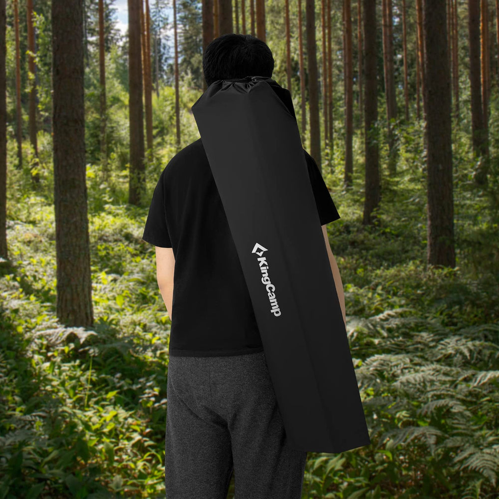 KingCamp oversized folding chair includes carry bag for convenient setup anywhere.