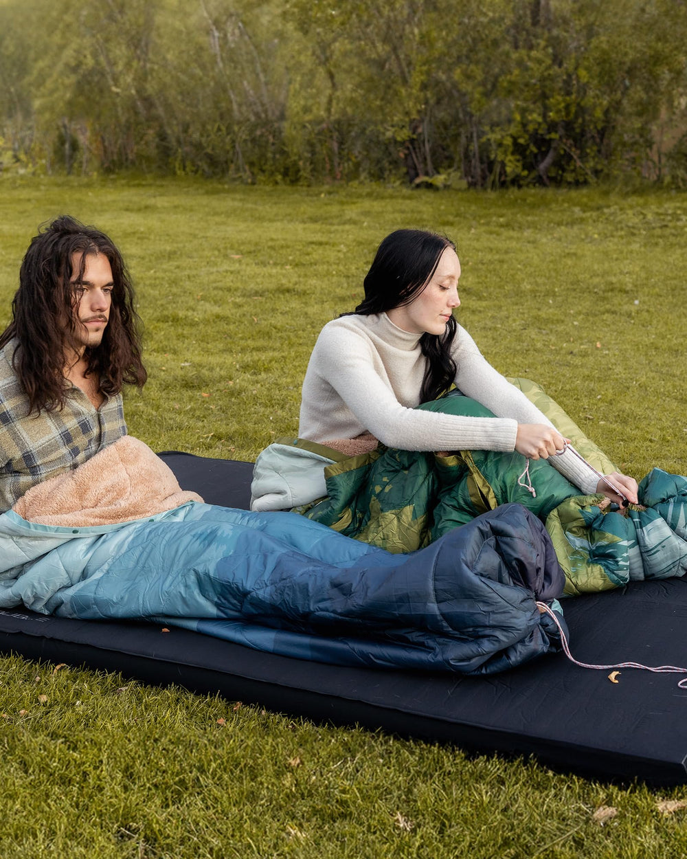 KingCamp Packable Blanket in stuff sack demonstrates ultra-compact travel companion.