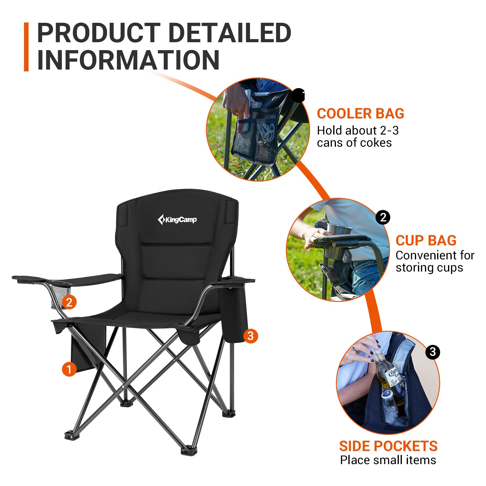KingCamp portable carry bag enabling quick setup and transport.