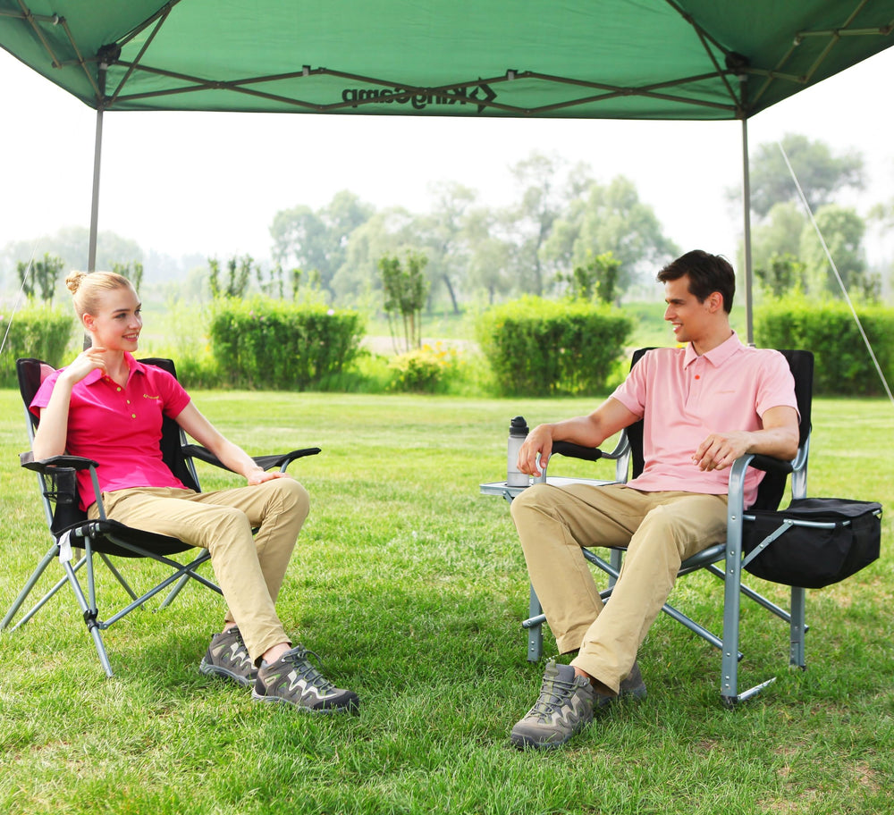 KingCamp portable camping chair in use at outdoor event