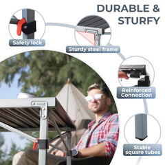 KingCamp portable table with carry bag for easy transport.