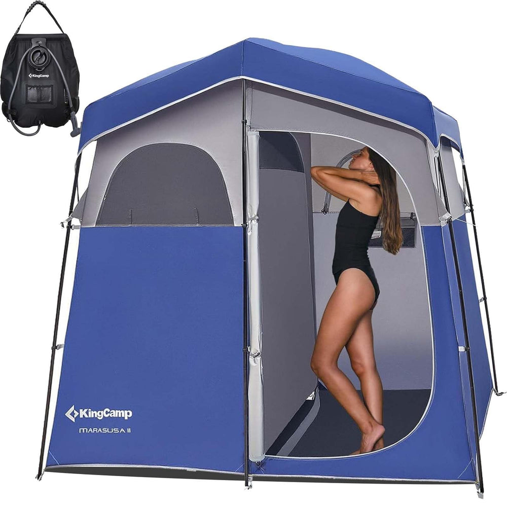 KingCamp shower tent front view illustrating portable privacy for camping