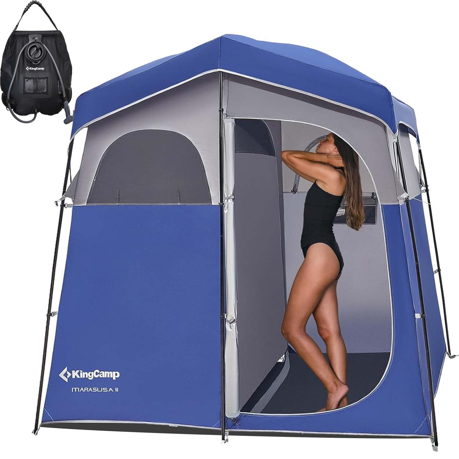 KingCamp shower tent front view illustrating portable privacy for camping