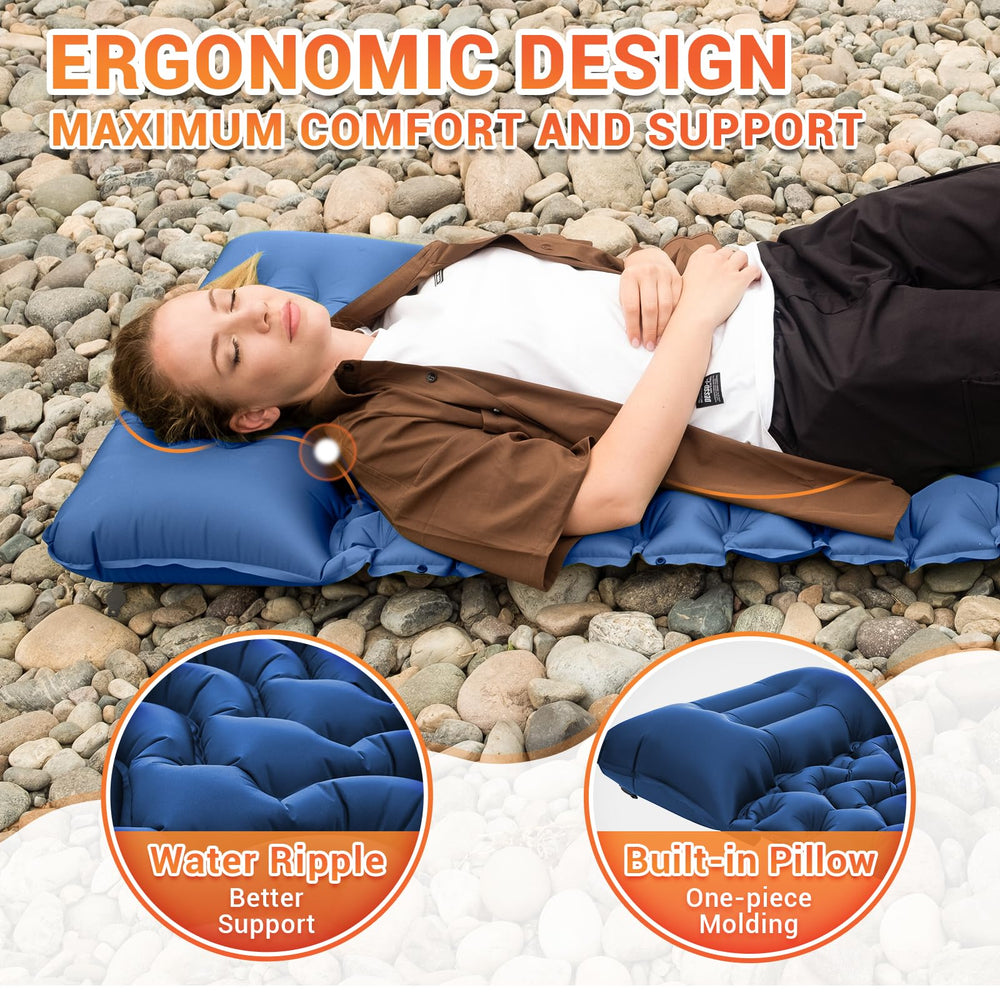 KingCamp sleeping pad compact storage when rolled fits in a small pack.
