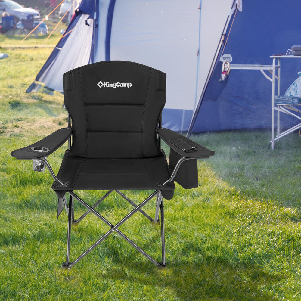 KingCamp two-pack setup provides shared seating at gatherings.
