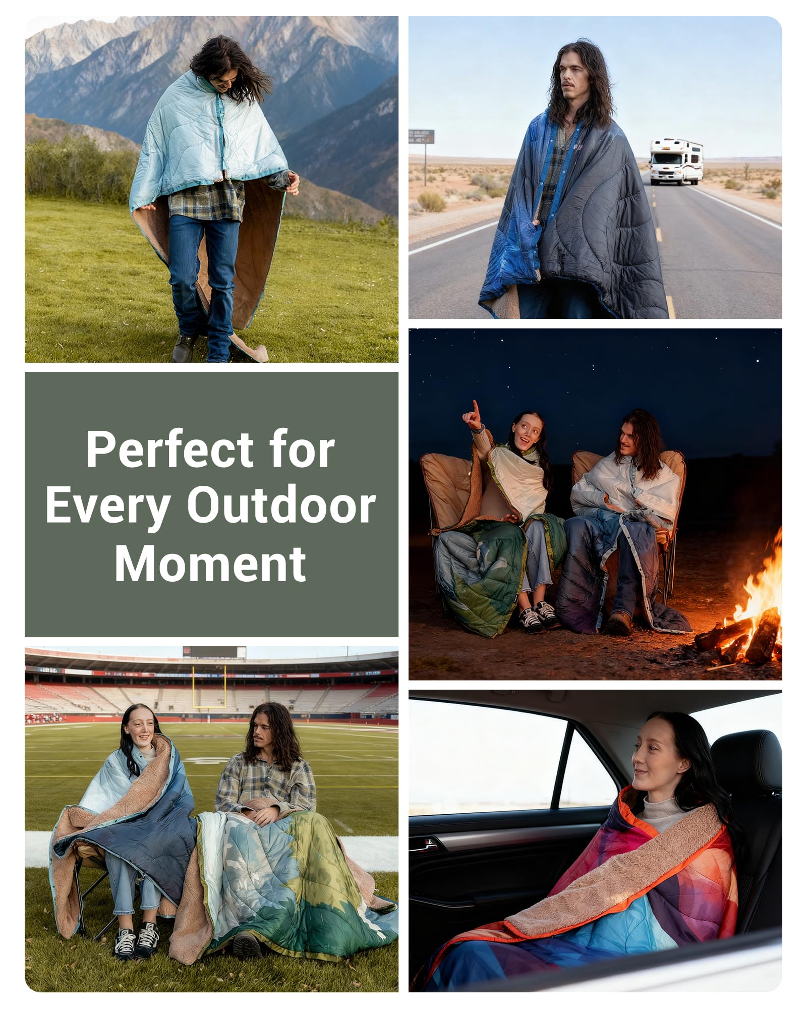 KingCamp Two-person Wrap shows generous size for shared outdoor moments.