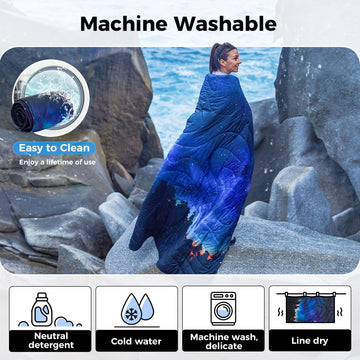 KingCamp ultralight blanket compact size for daily life and trips.