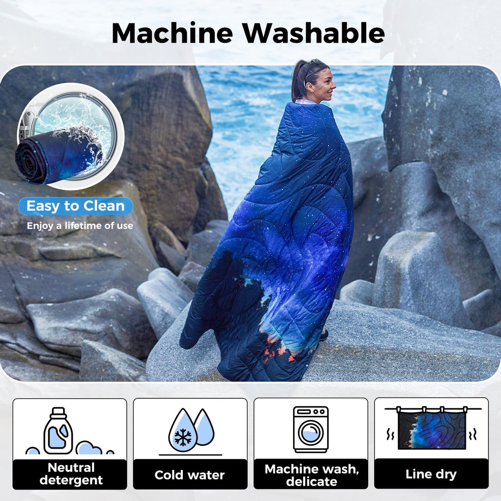KingCamp ultralight blanket compact size for daily life and trips.