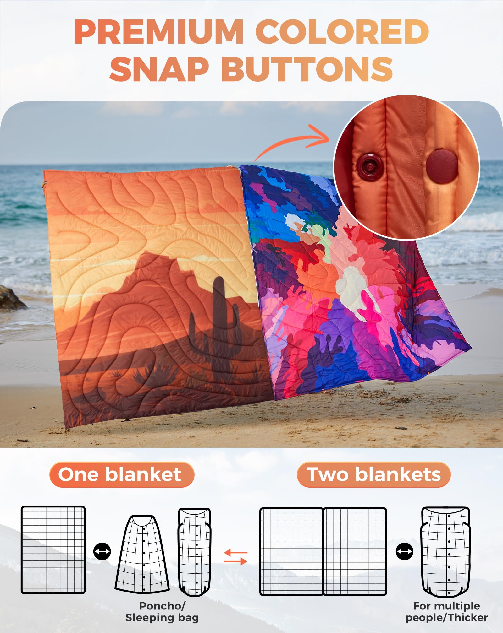 KingCamp ultralight blanket with contour quilting for even warmth