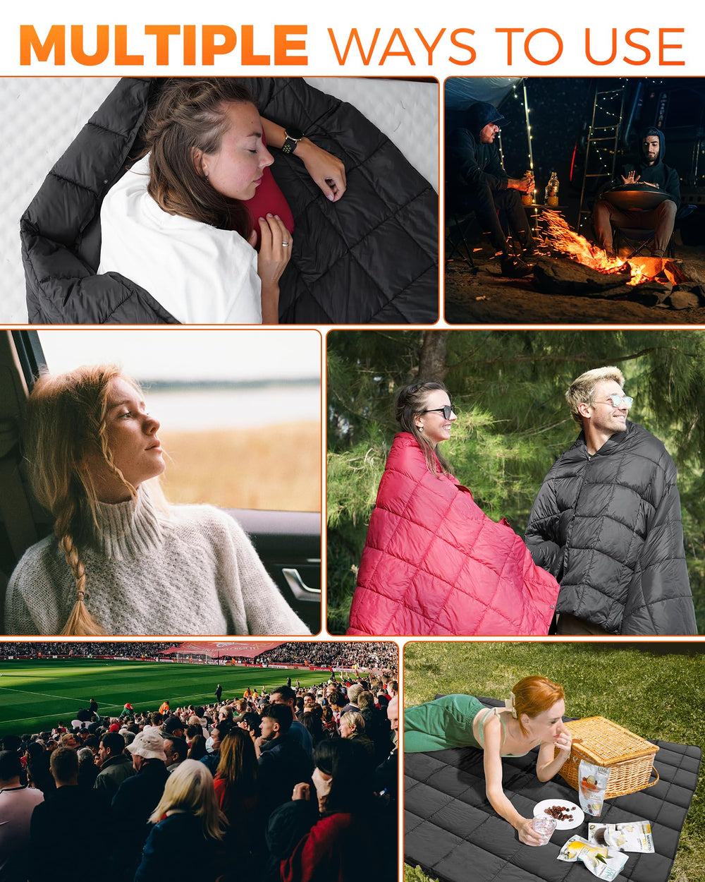 KingCamp blanket is versatile as a picnic mat or indoor comfort accessory