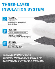 KingCamp ultralight blanket open to reveal warm loft coverage for cool evenings.
