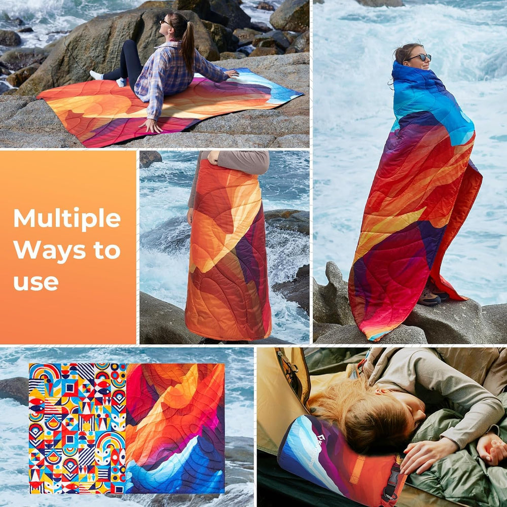 KingCamp Ultralight Blanket doubles as a picnic mat or travel pillow