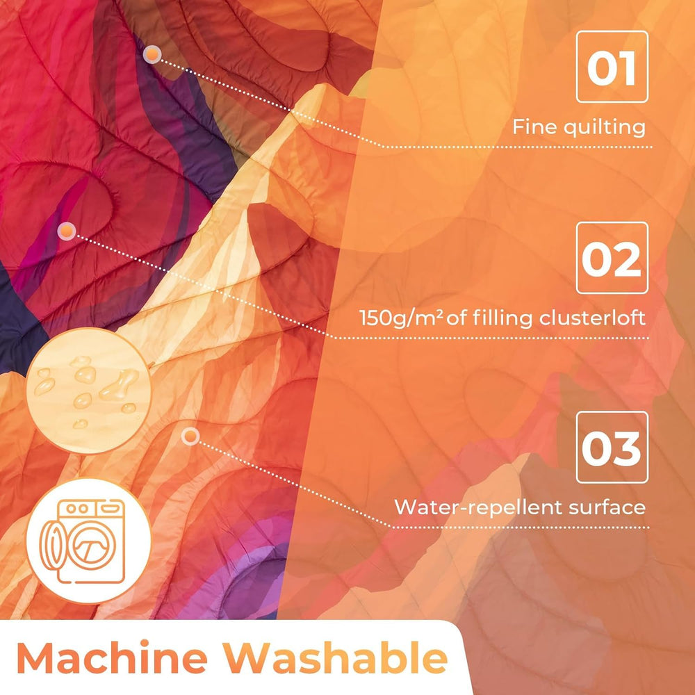 KingCamp Ultralight Blanket is machine washable for easy care