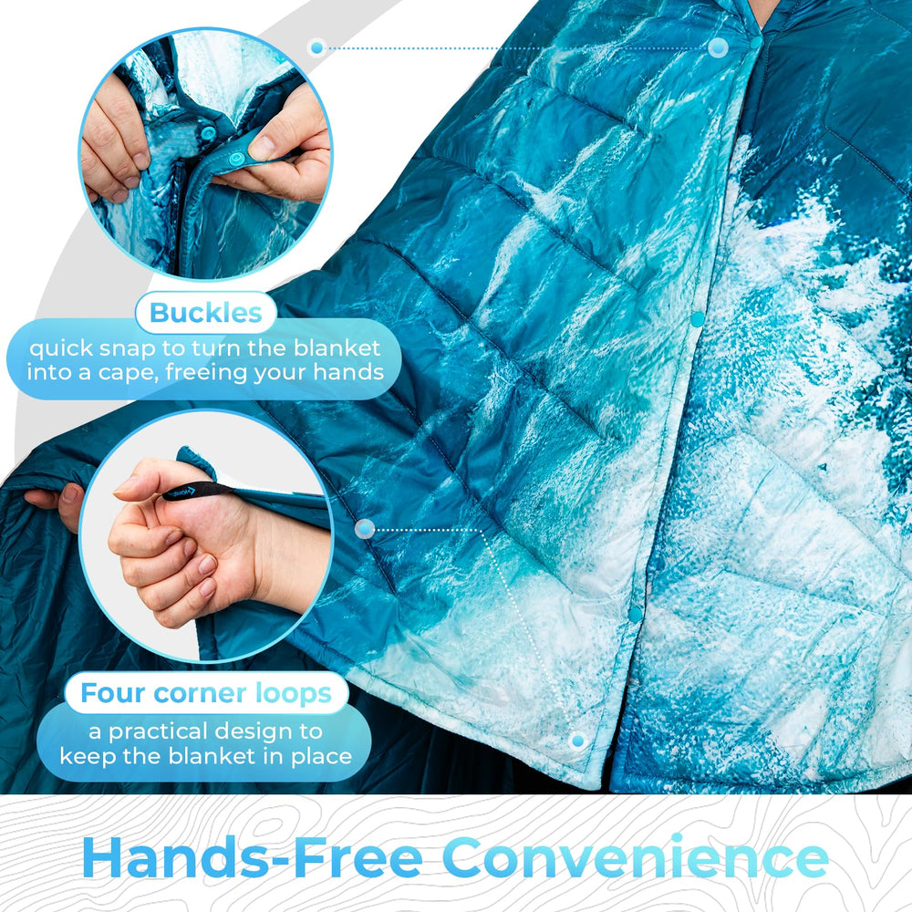 KingCamp Ultralight Blanket windproof shell blocks cold gusts.
