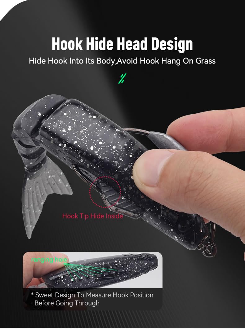 KINGDOM lure with hook-hide head design for precise penetration