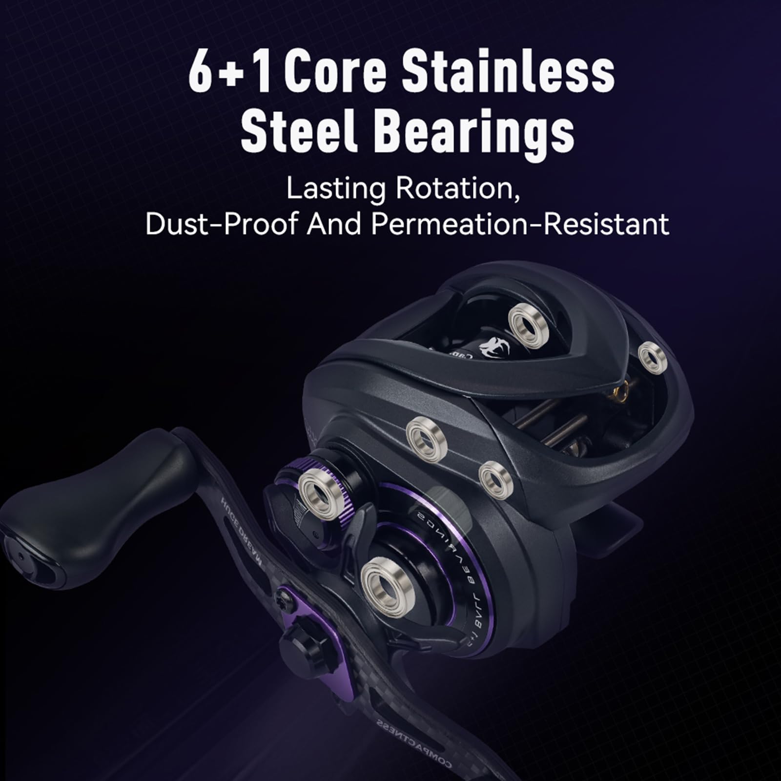 Kingdom Micro Pro compact design ideal for tight spots and quick casts.