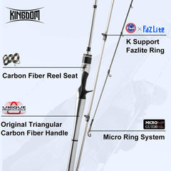 Kingdom Silver Needle carbon construction offers strength with lightweight balance