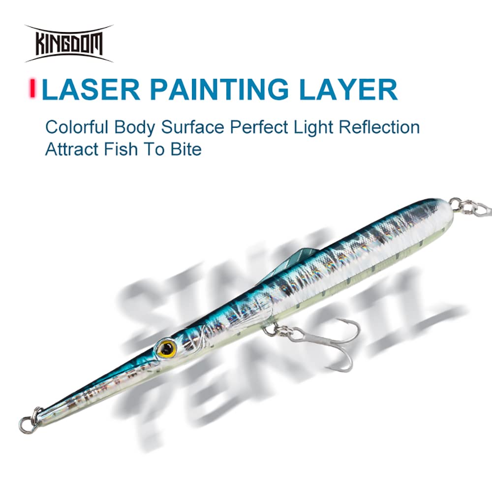 KINGDOM pencil lure laser surface detail highlighting light attraction