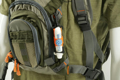 Kingfisher floatant holder close up showing secure storage