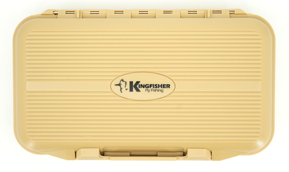 Open view showing double-sided slots inside the Kingfisher box