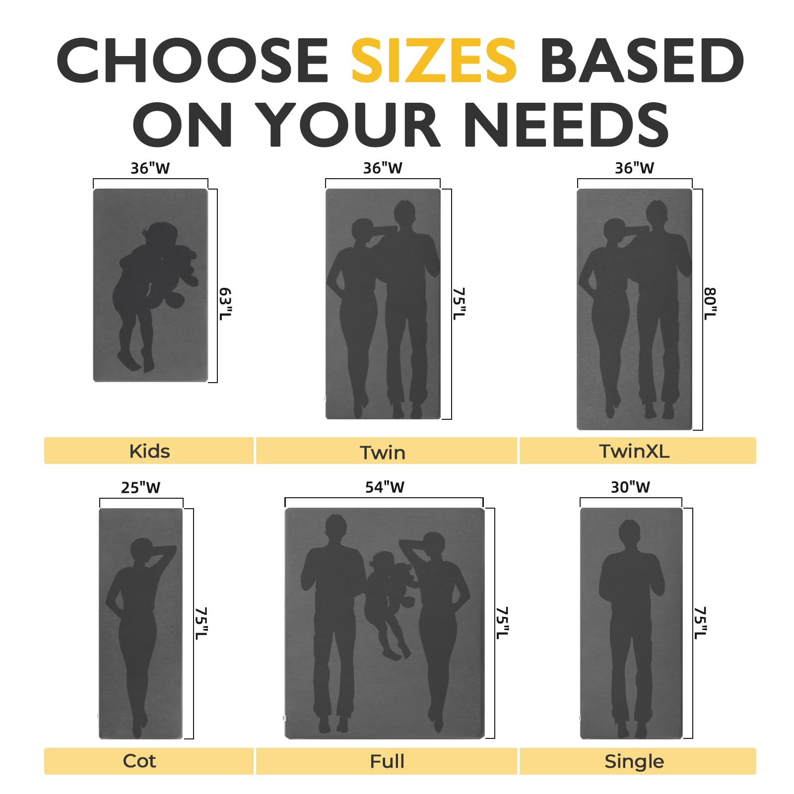 Kingfun anti-slip bottom keeps the sleeping mat in place during use.