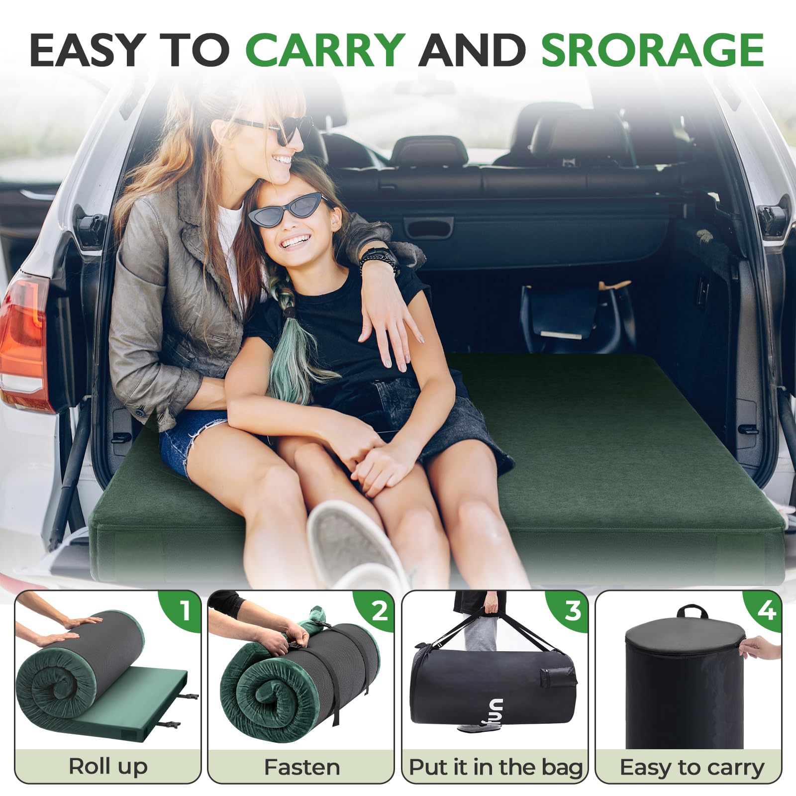Eight Velcro corner connectors for customizable sleeping mat layouts.