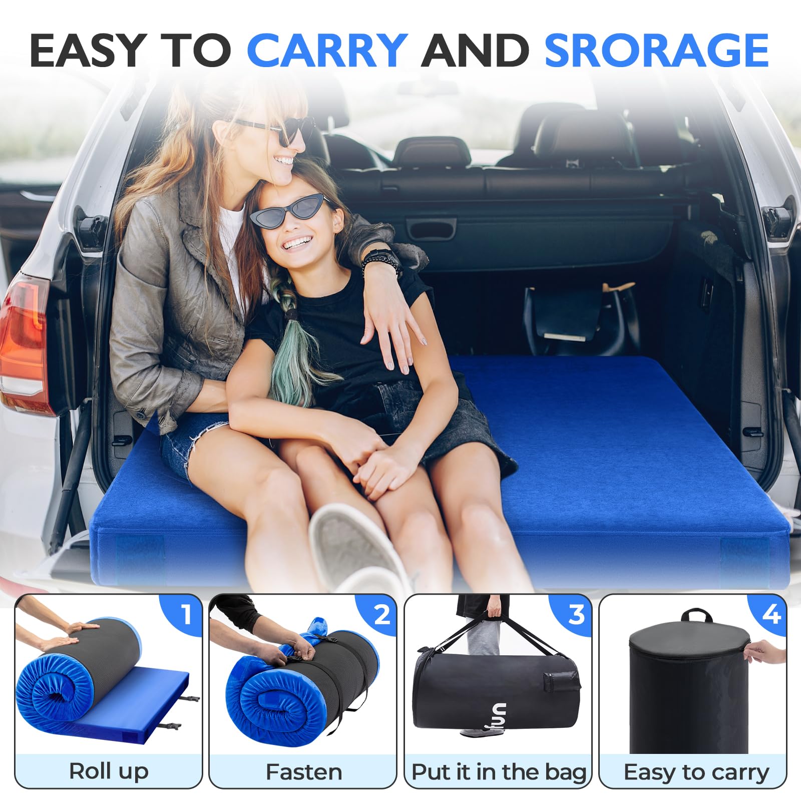 Kingfun compact travel bag for simple storage and carrying.