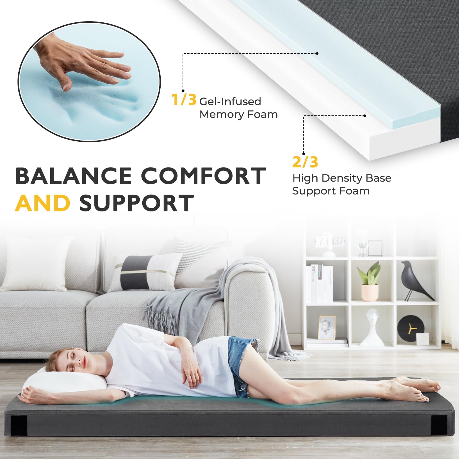 Kingfun corner Velcro connectors allow you to customize the sleeping surface.