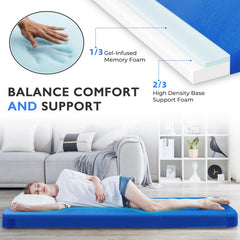 Kingfun eight Velcro connectors enable custom sleeping mat configuration.