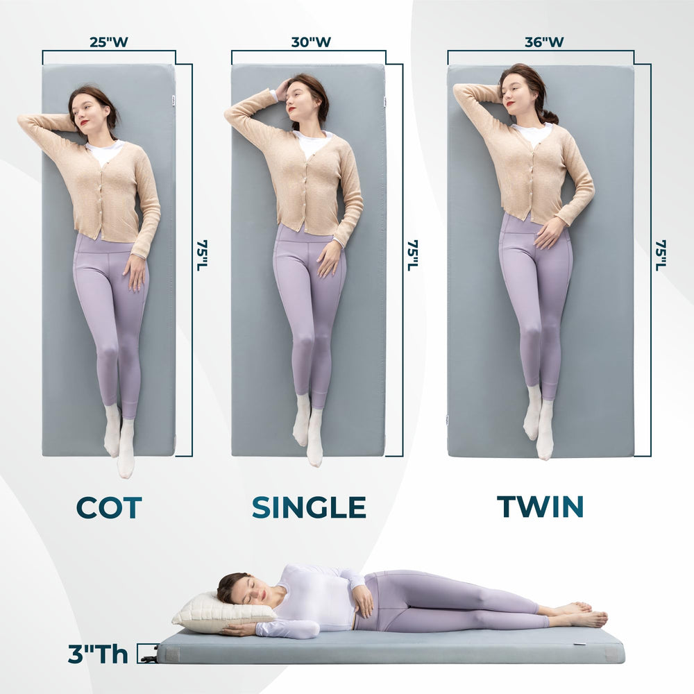 Kingfun non-slip bottom keeps sleeping pad in place during outdoor use.