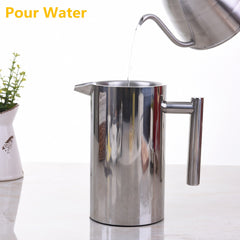 Kingnice anti-slip EVA base stabilizes brewing.