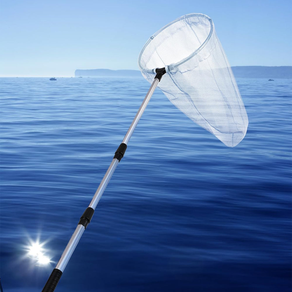 Nets suitable for fishing and other outdoor activities by a lake