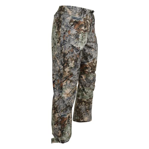 King’s Camo Hunter Climatex II Rain Pant Desert Shadow, zipper view showing quick on/off protection.