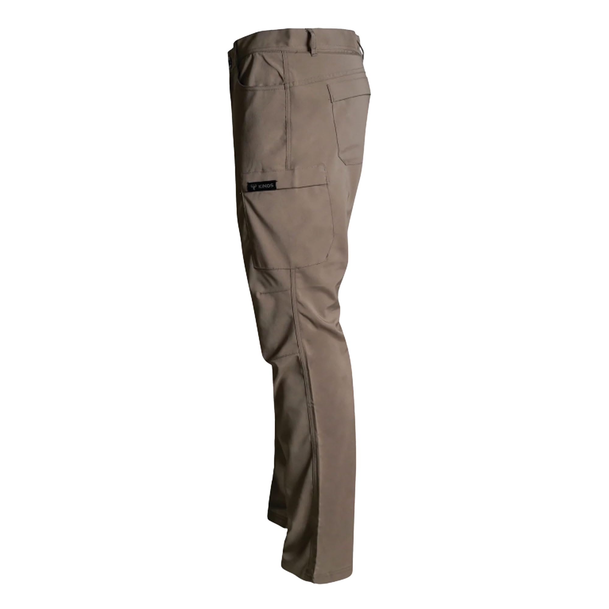 King's Camo Hunter Pant 2.0 fabric texture close-up highlights durable poly/spandex blend