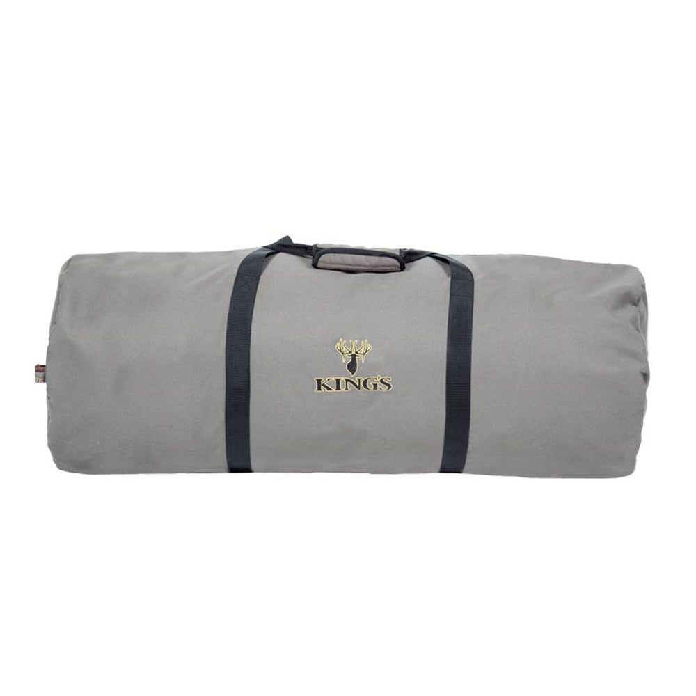 King's Camo Hunter Series packed bag demonstrates compact duffel portability for travel