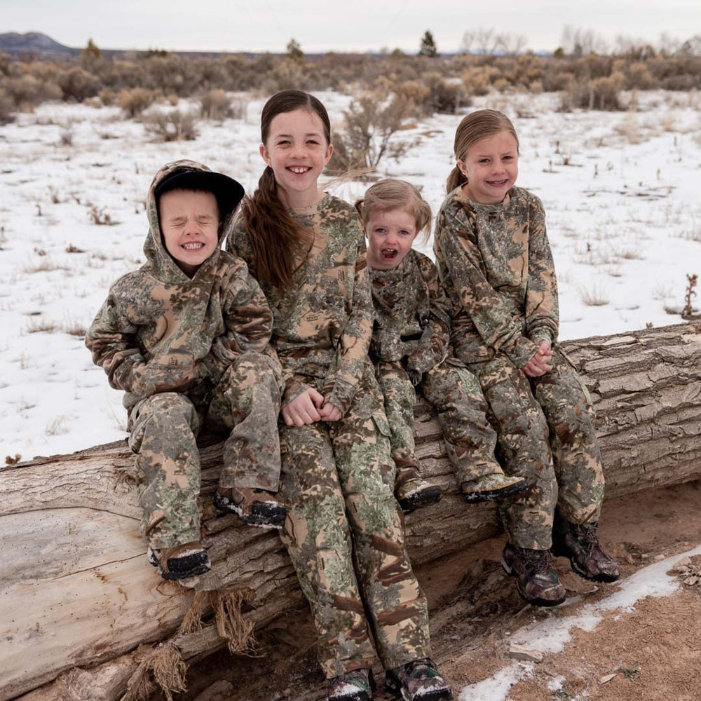 King's Camo KCK215 hoodie front kangaroo pocket for warmth and storage.