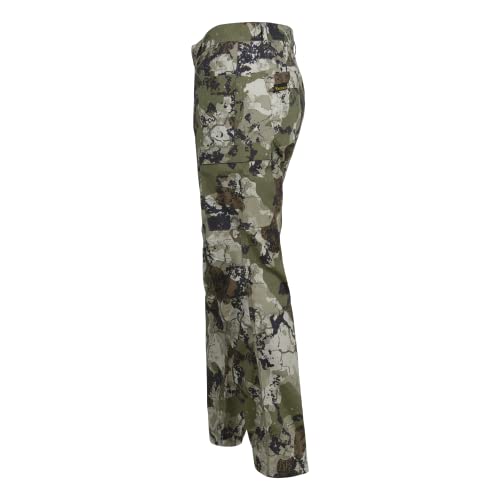 Camo-pattern detail emphasizes realistic concealment for open terrain or shaded woods.