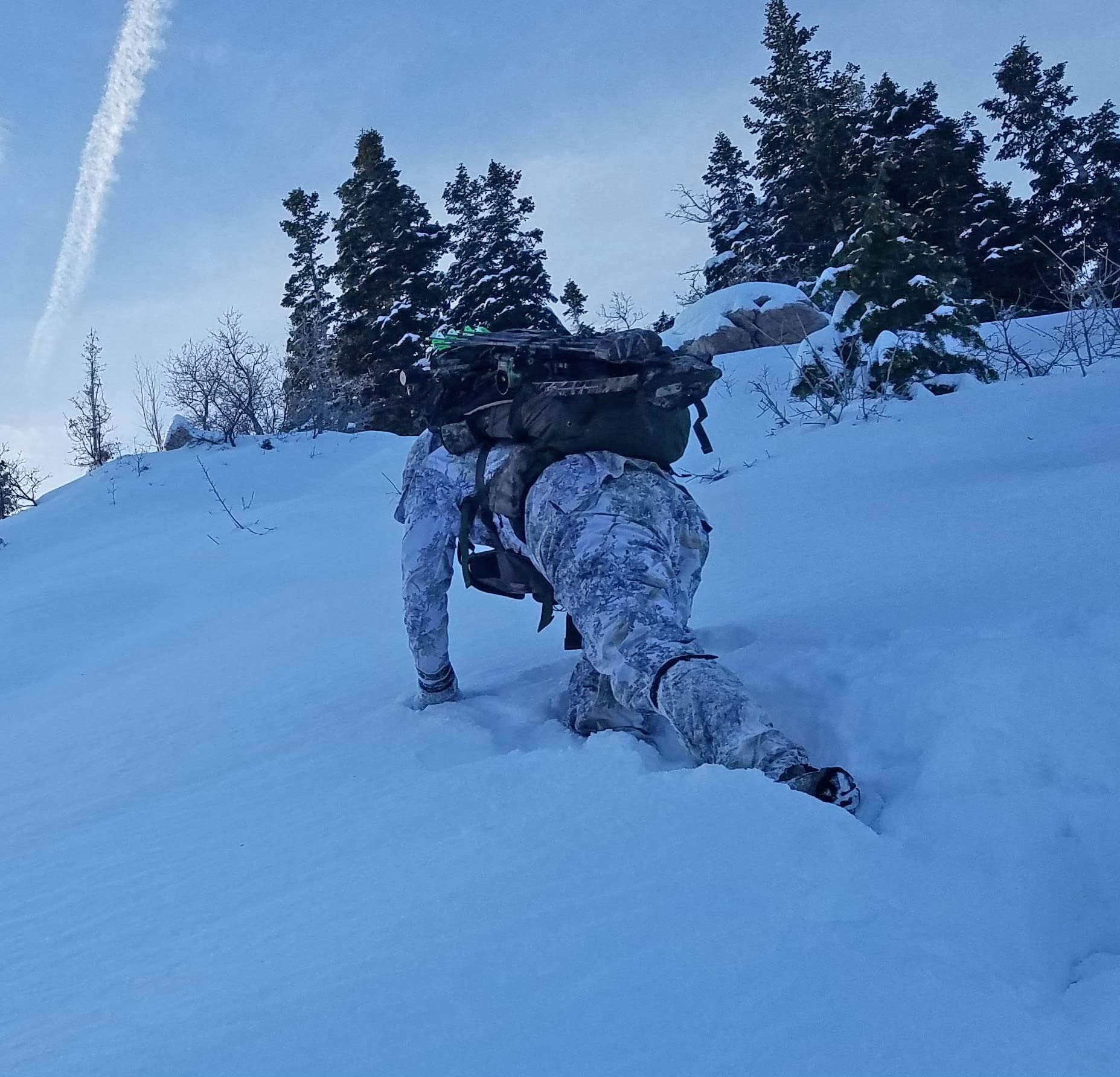 King's Camo Weather Pro Leg Gaiter side view demonstrates tall coverage and secure boot lace tab