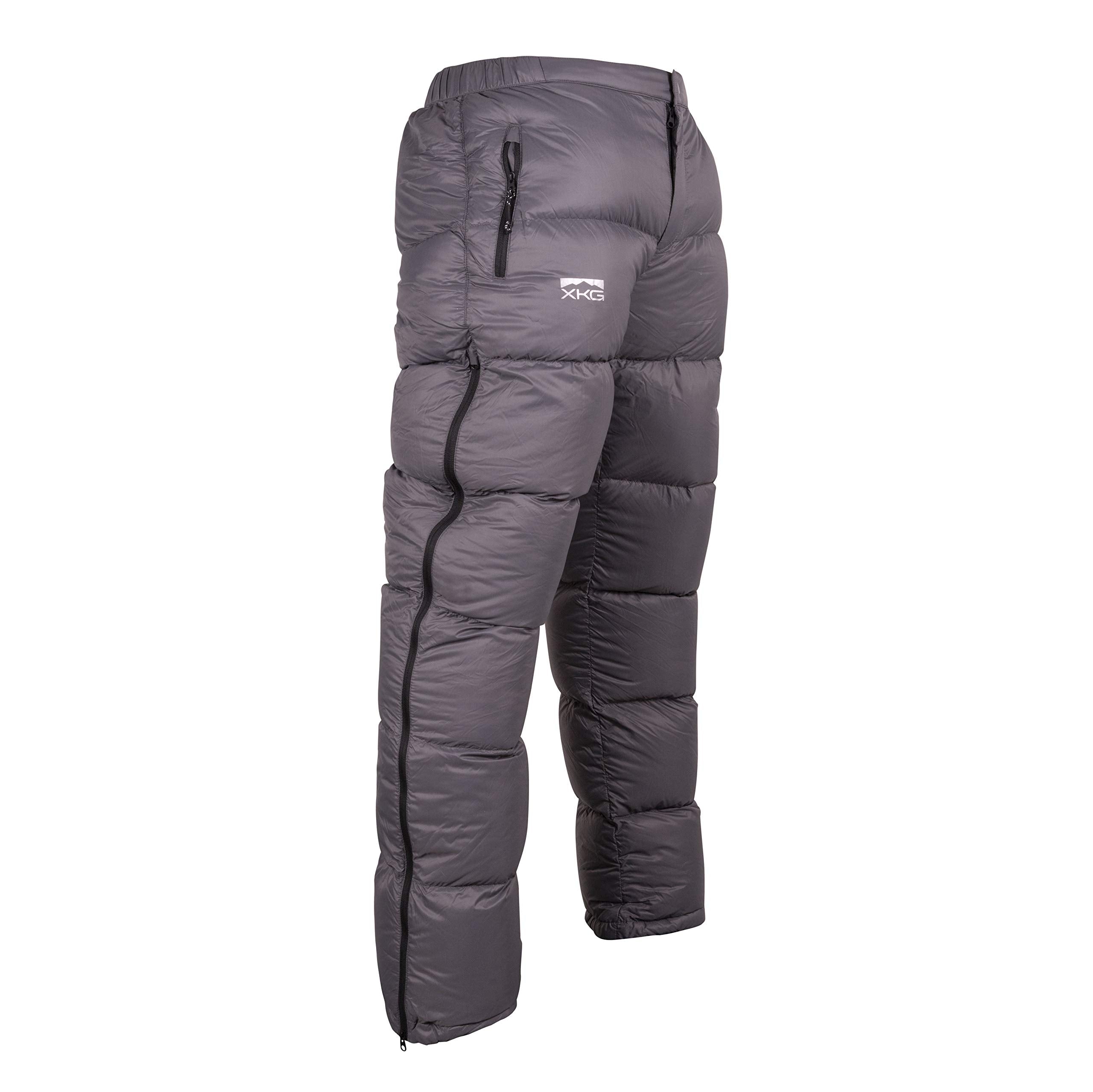 King's Camo XKG Down Transition Pant Charcoal packed into pocket illustrating easy storage and portability