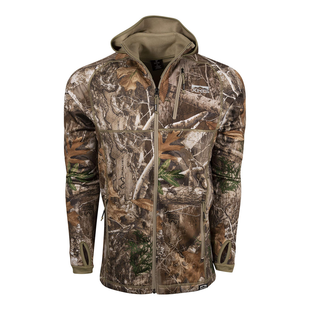 King's Camo XKG Pinnacle full-zip jacket in Realtree Edge offers versatile warmth and mobility