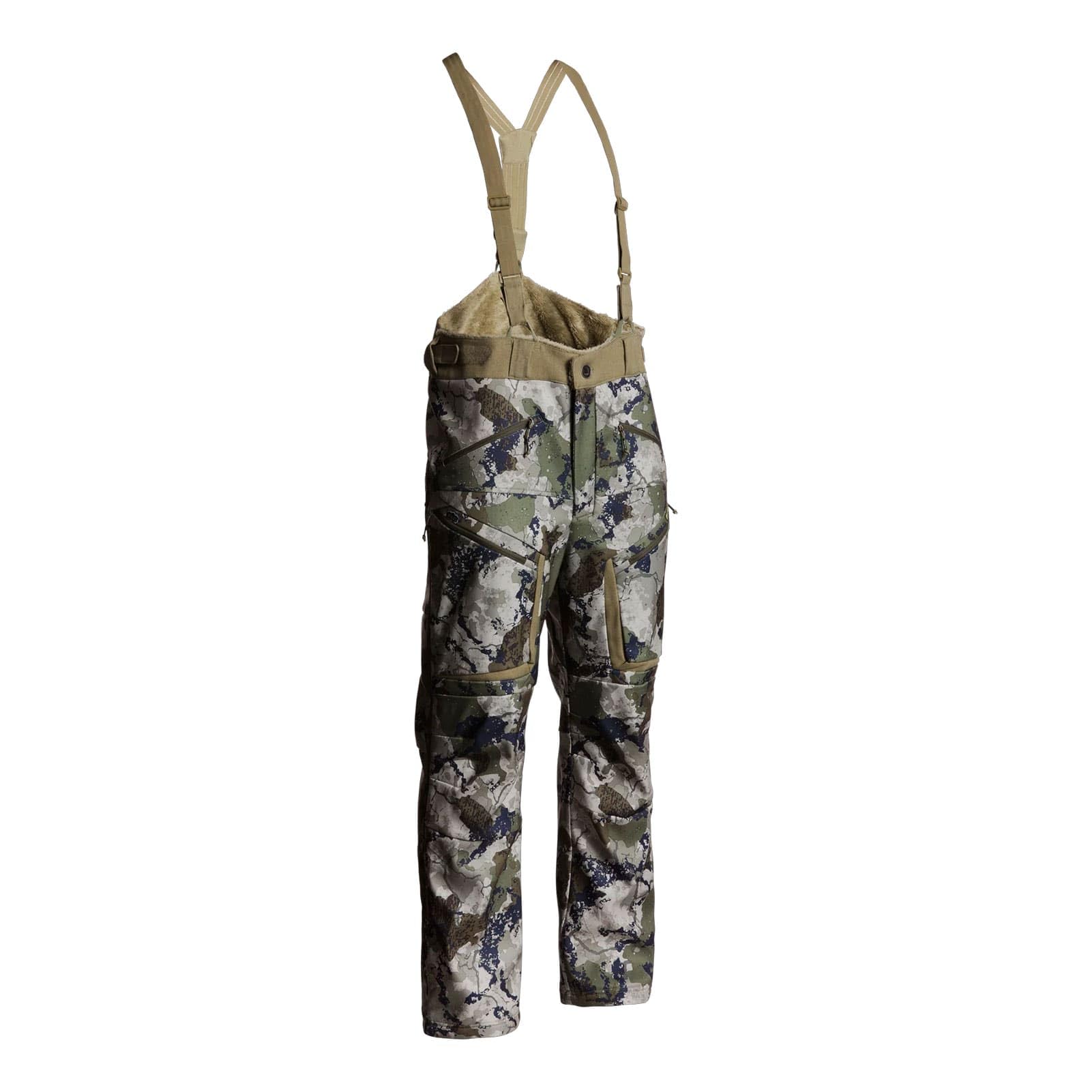 King's Camo XK7 Wind-Defender Bib Pant pockets close-up for secure storage.