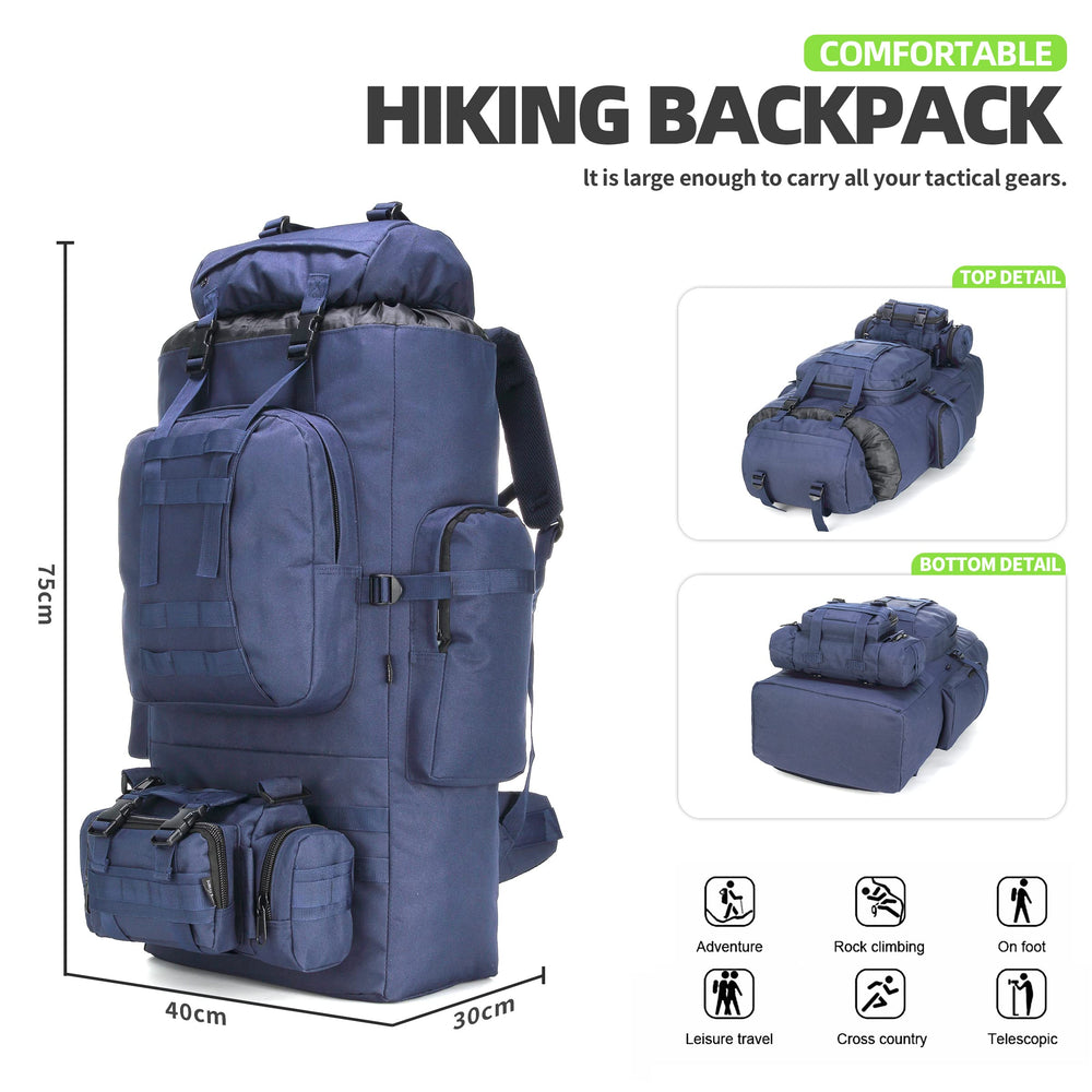 King'sGuard 100L backpack dimensions-weight: 15.35 x 8.66 x 31.49 inches, 3.63 lb.