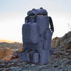 King'sGuard 100L backpack MOLLE-attachment-system enables versatile gear hanging and quick access.