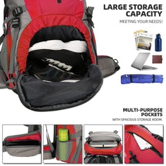 King'sGuard 70L mesh back padding offers ventilation and breathable comfort