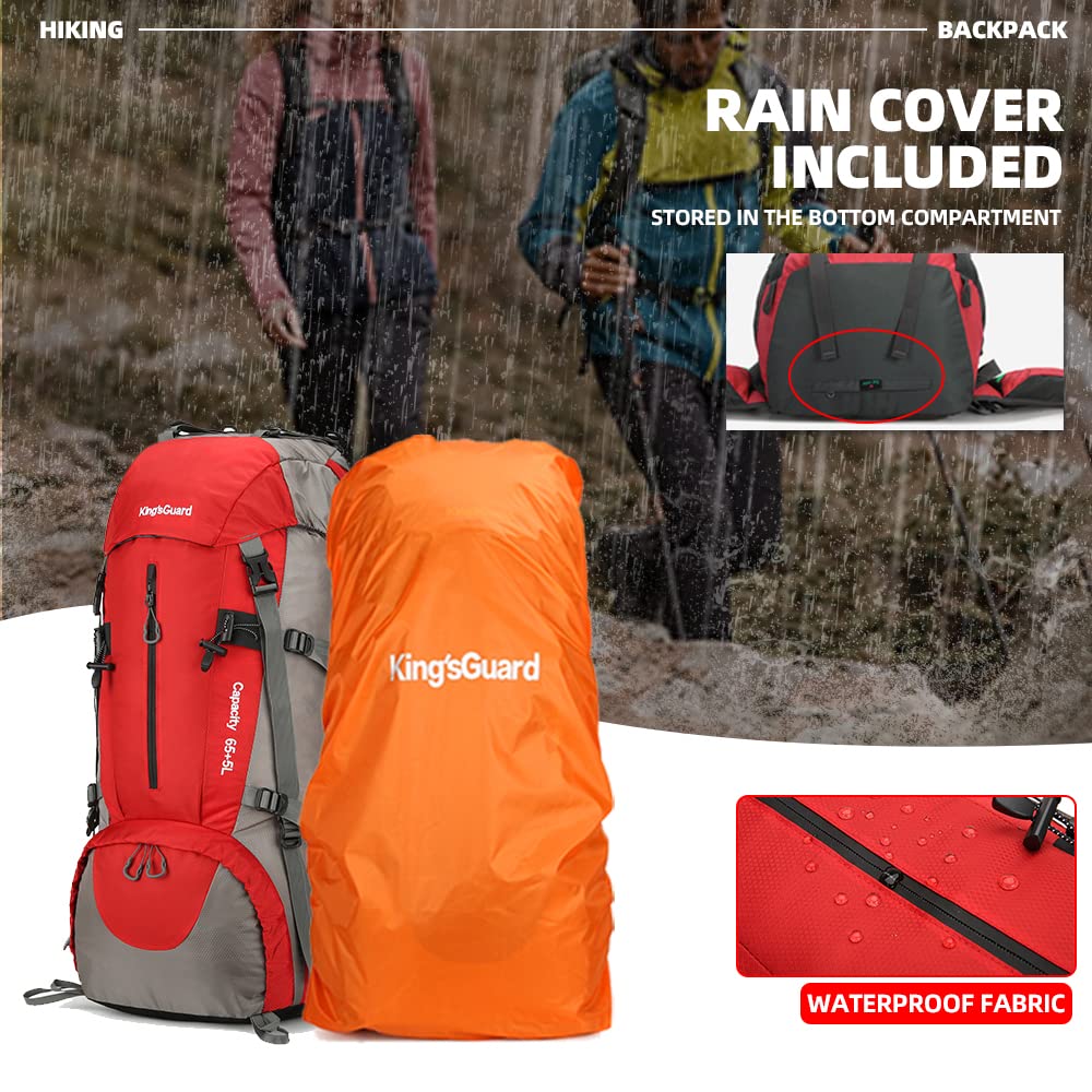 King'sGuard 70L size 23.6 by 11.8 by 7.9 inches fits air travel limits