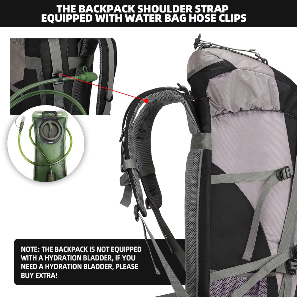 KingsGuard 70L back panel with breathable mesh promotes comfortable all-day wear.